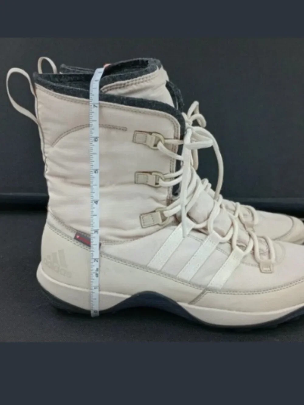 Adidas Climaheat Libria Cream Nylon Waterproof Insulated Snow‎ Boots Size 8